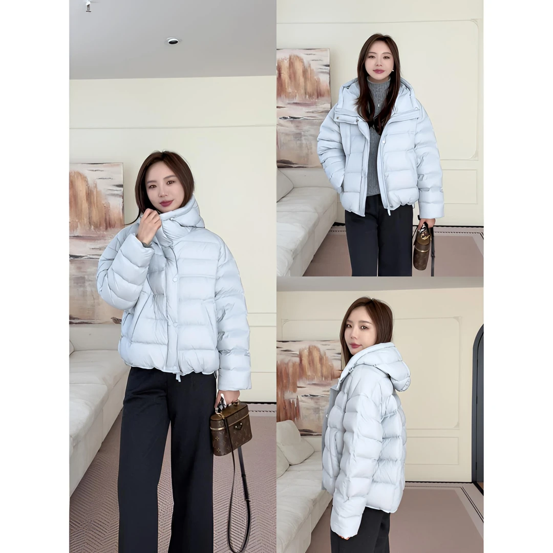 【余欢欢】冬季百搭休闲保暖新国标90白鸭绒羽绒服-YHW51048