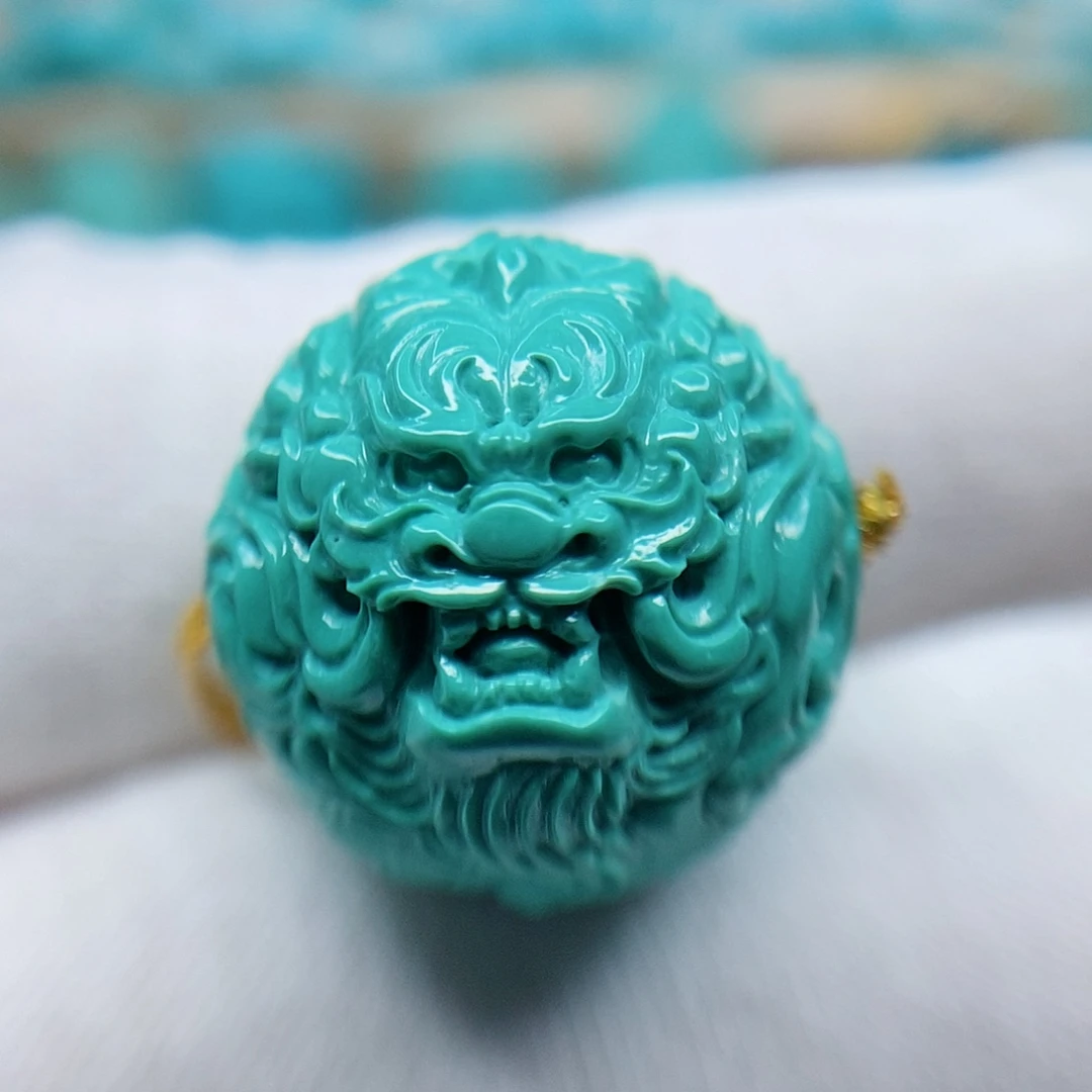 绿松石龙珠18.5未镶嵌