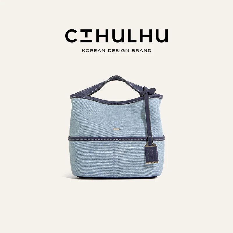 CTHULHU【牛仔菜篮子】CT411B872韩国小众品牌时尚便携单肩包CC