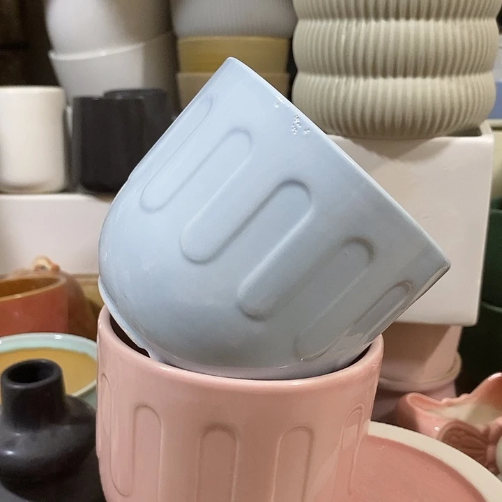 摆件陶盆有孔 瑕疵介意勿拍