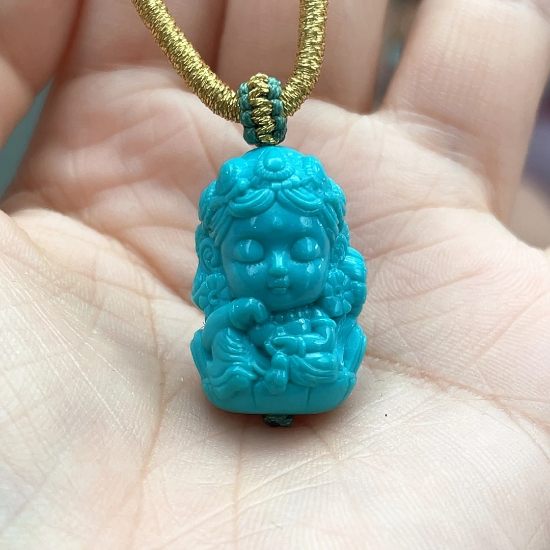 绿松石未镶嵌颈饰