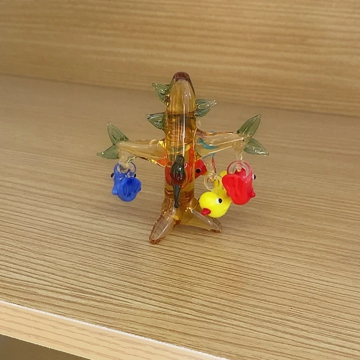 手工艺品琉璃小鸟树