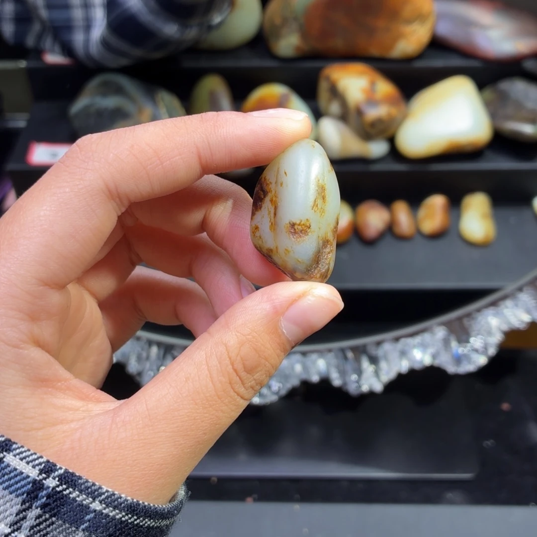 和田玉未镶嵌挂件10.6