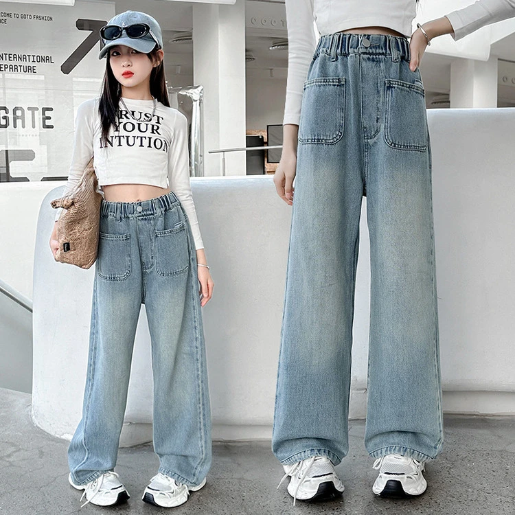 裤子韩版春秋女童中大童