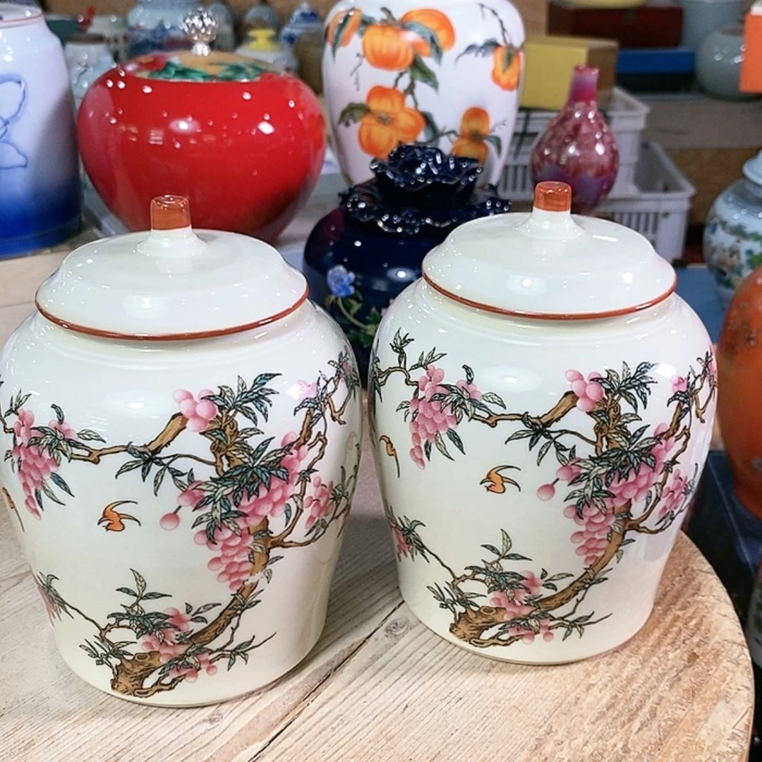 【闪购商品】瓷片陶瓷茶叶罐密封罐