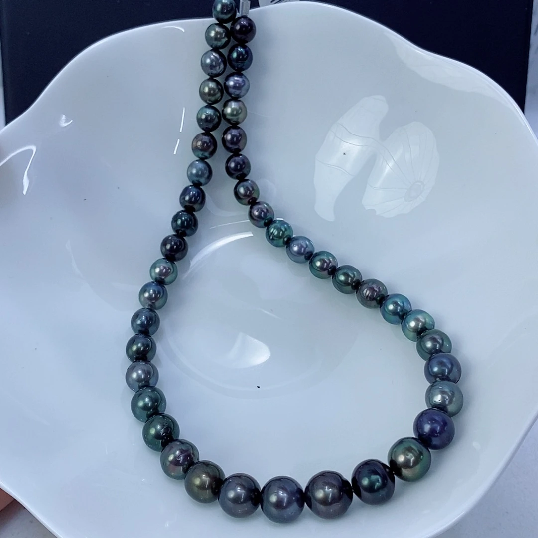 海水珍珠银S925镶嵌颈饰
