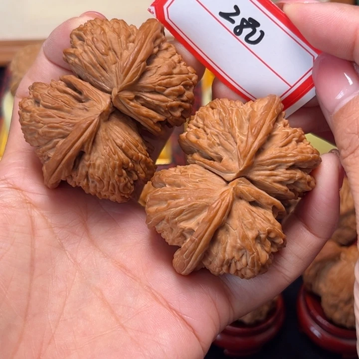 手串文玩核桃59毕业全品白狮子四棱连体280