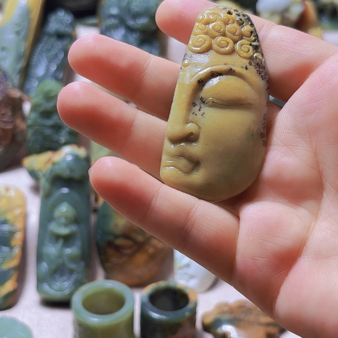 岫岩河磨玉（透闪石质玉）未镶嵌挂件