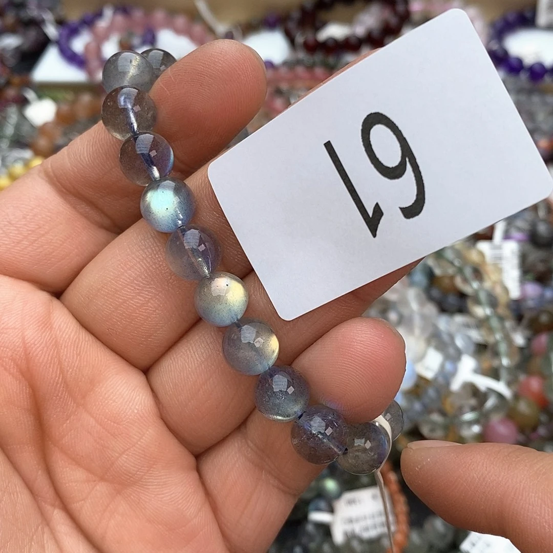 拉长石手链未镶嵌手链