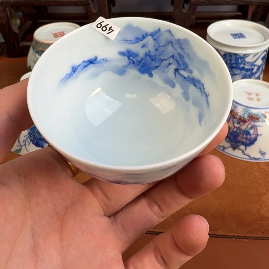瓷片景德镇瓷器手工手绘