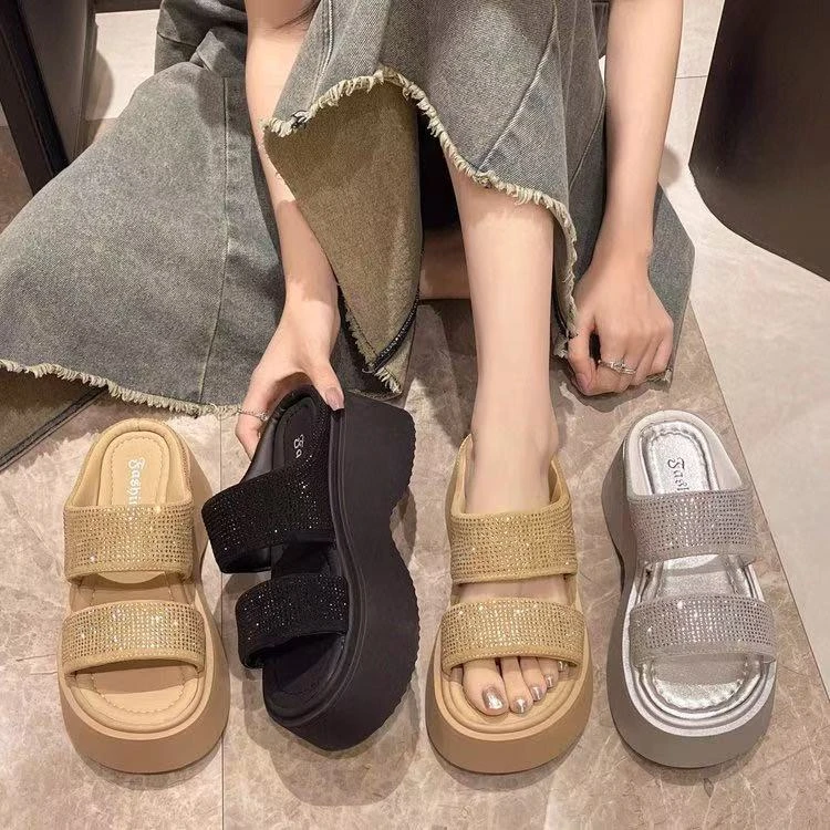 【退货补运费】拖鞋女外穿2025夏季新款配裙子沙滩凉鞋法式交叉凉