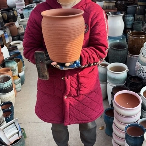 口21高24瑕疵底裂 盆子