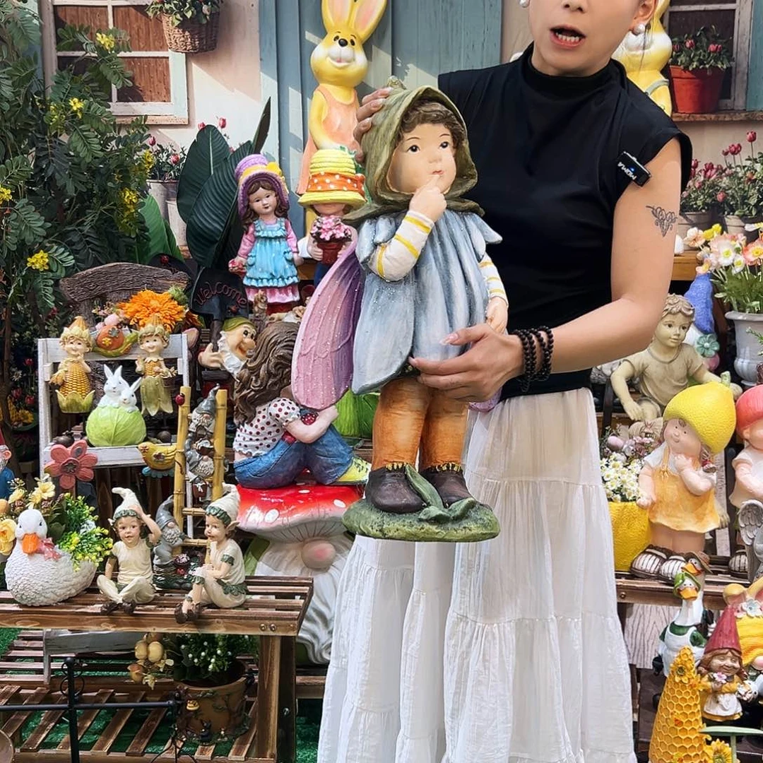 花园摆件红红火火