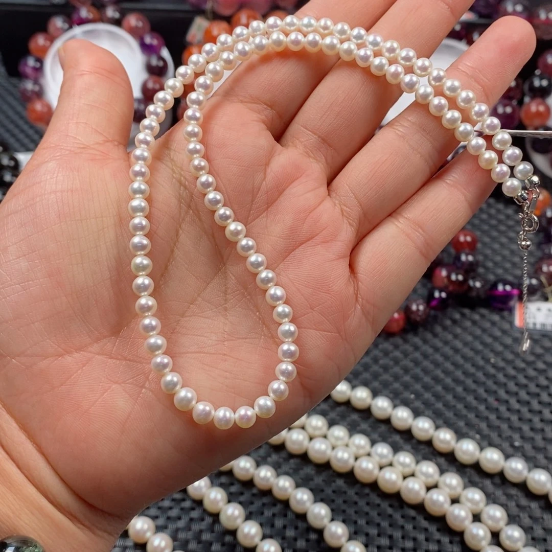 淡水珍珠多样性单发4mm银S925镶嵌秋***漫