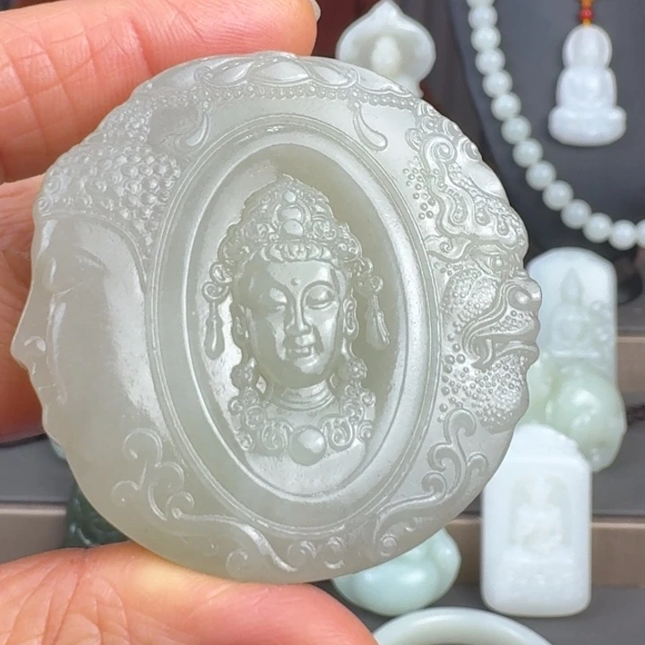 和田玉未镶嵌颈饰