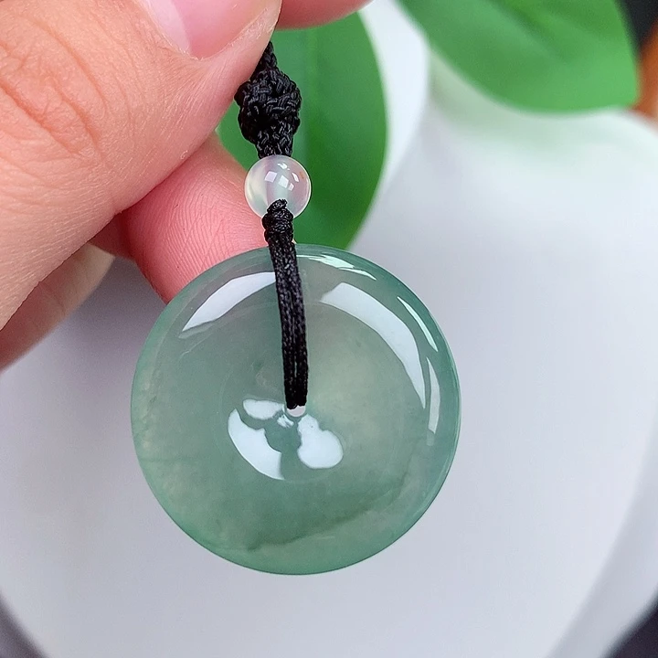 颈饰未镶嵌翡翠平安扣25.5x5.3mm