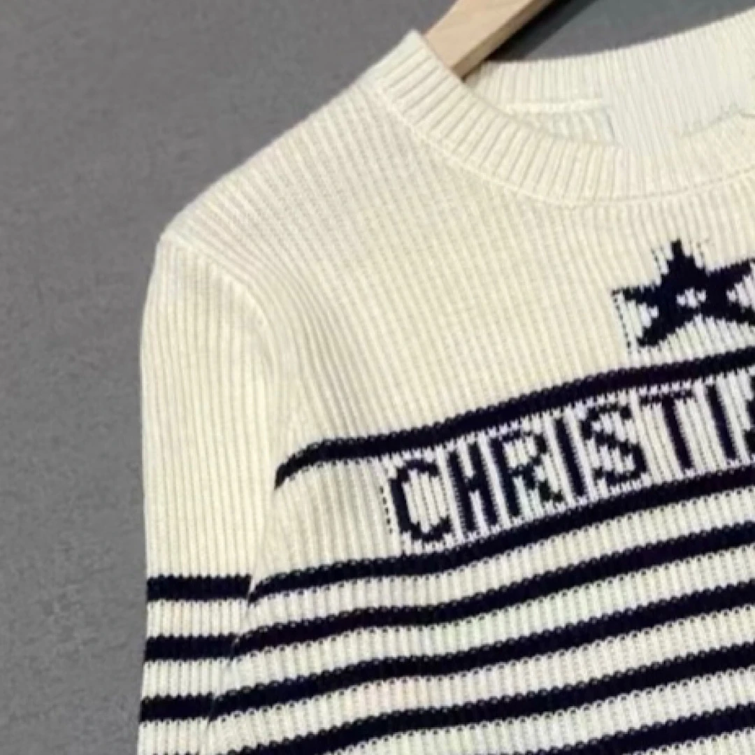 【条纹幸运星】秋冬新款条纹针织长袖