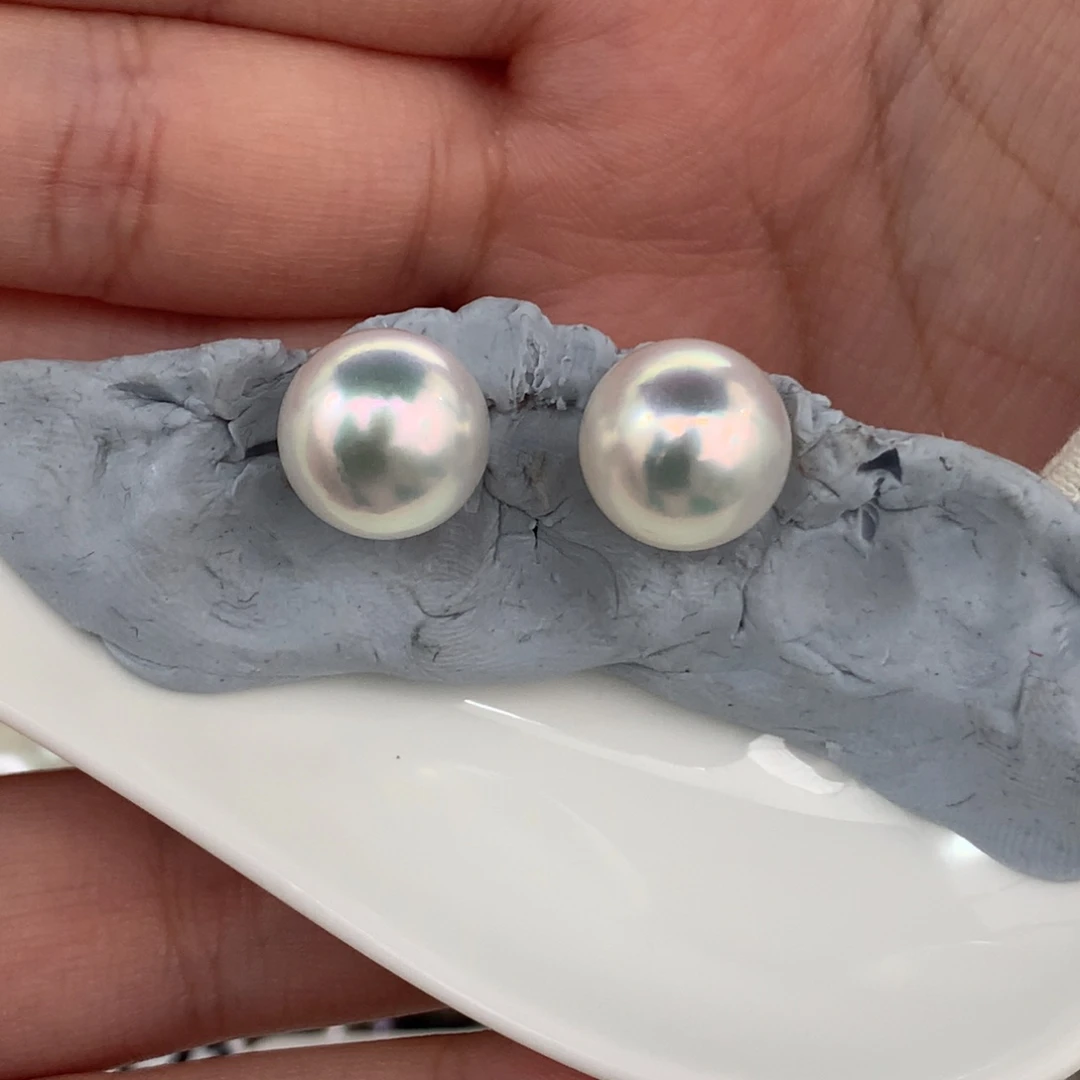 定制海水珍珠未镶嵌裸珠极强宝石光12-13（适合素钉）