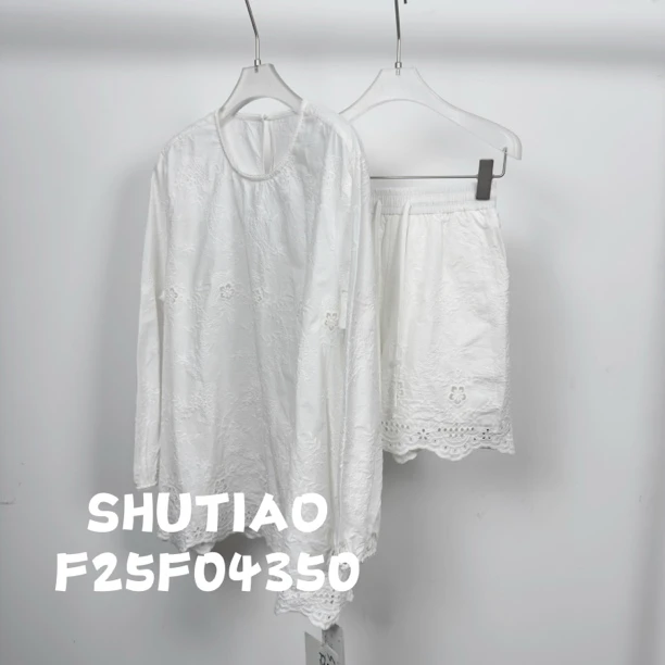 【SHUTIAO】2025夏季：新款小众设计款套装F25F04350