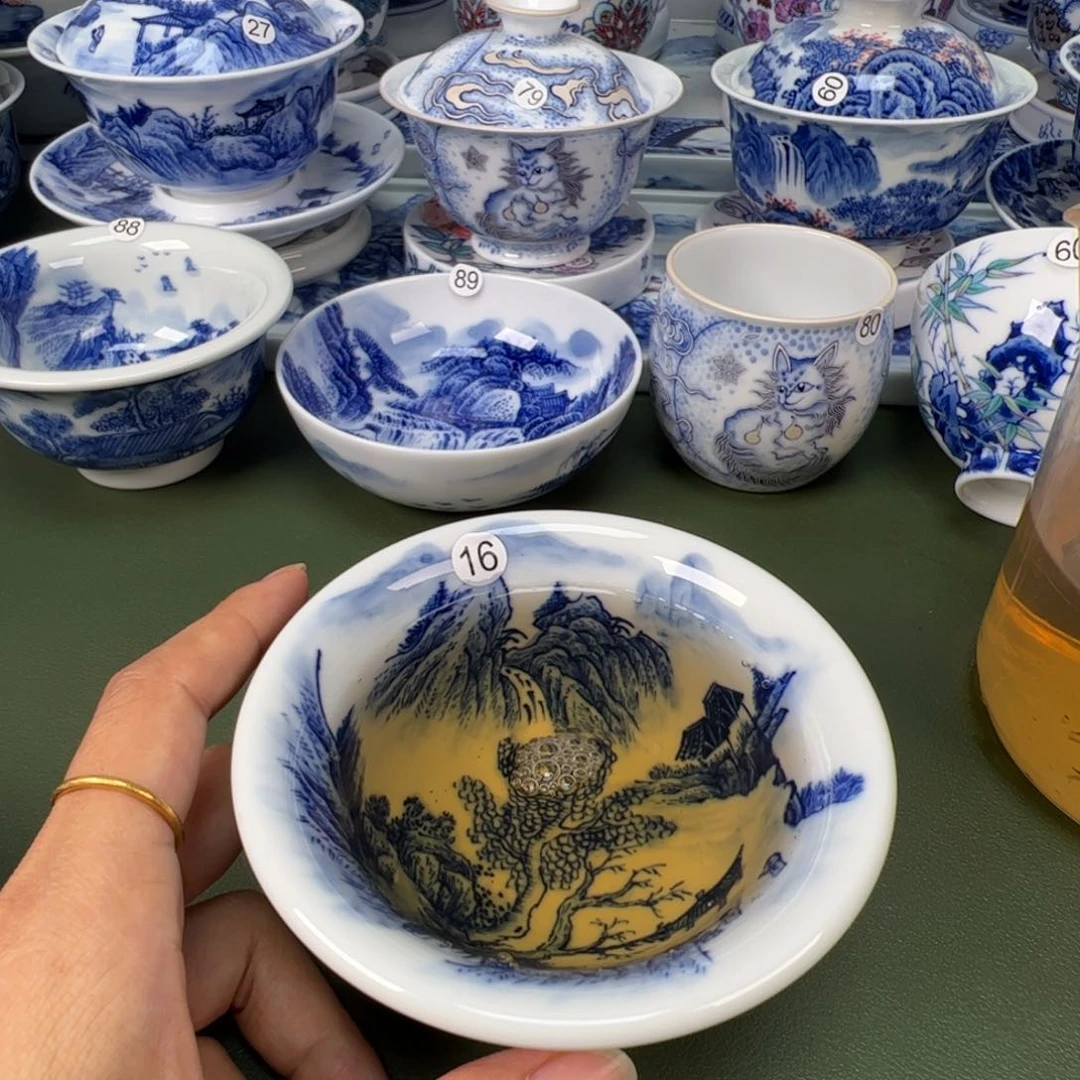 木木景德镇纯手工纯手绘茶具16