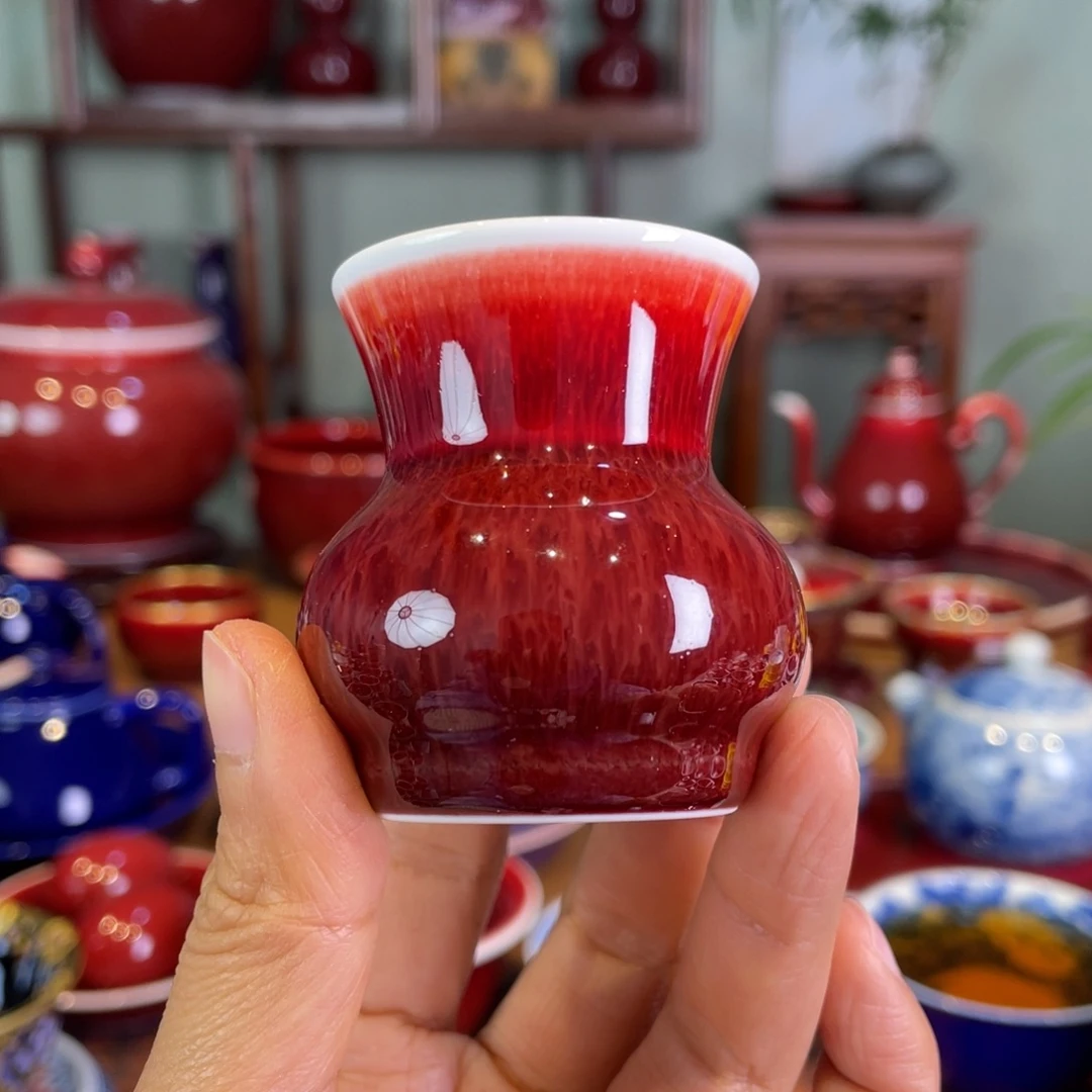 清欢雅玩原矿郎红盖置