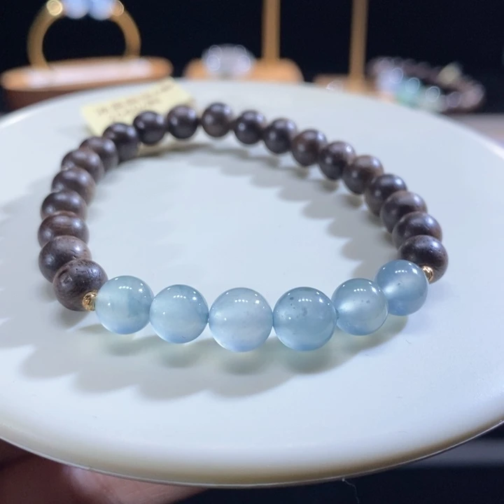 翡翠未镶嵌吊坠(不含链)翡翠冰蓝手串