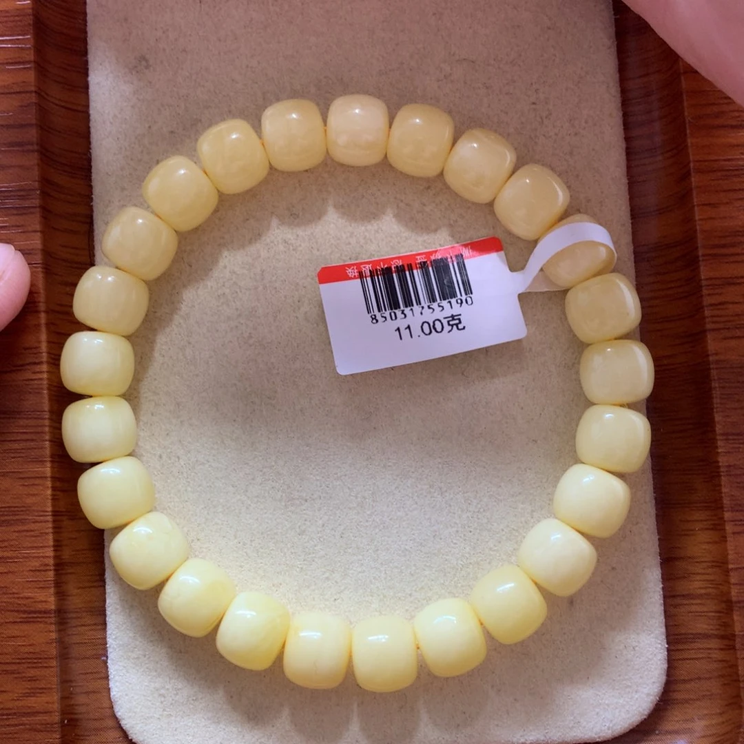 蜜蜡手链未镶嵌c***n蜜蜡