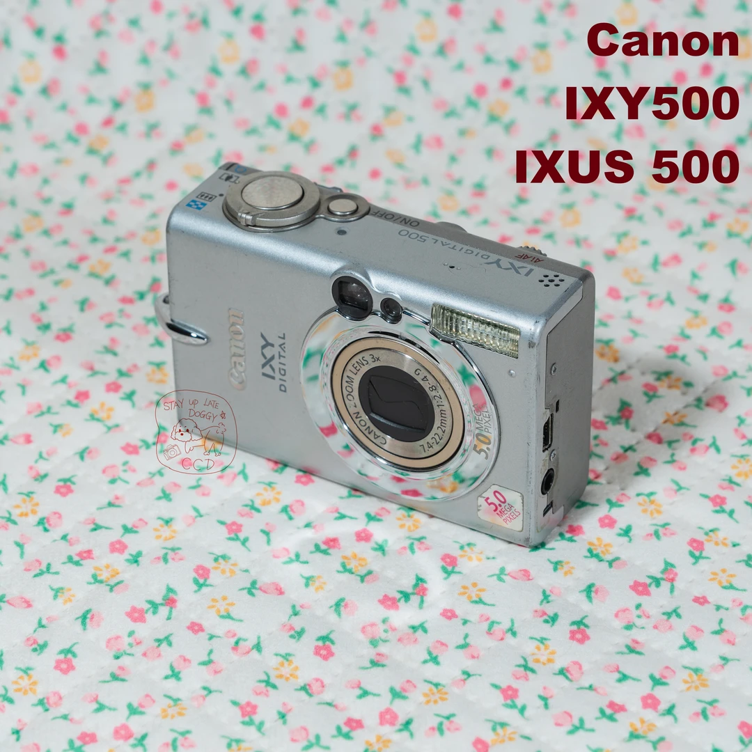 9新 Canon/佳能 ixus500/500W像素3X人像冷白皮古早日系清冷感CCD