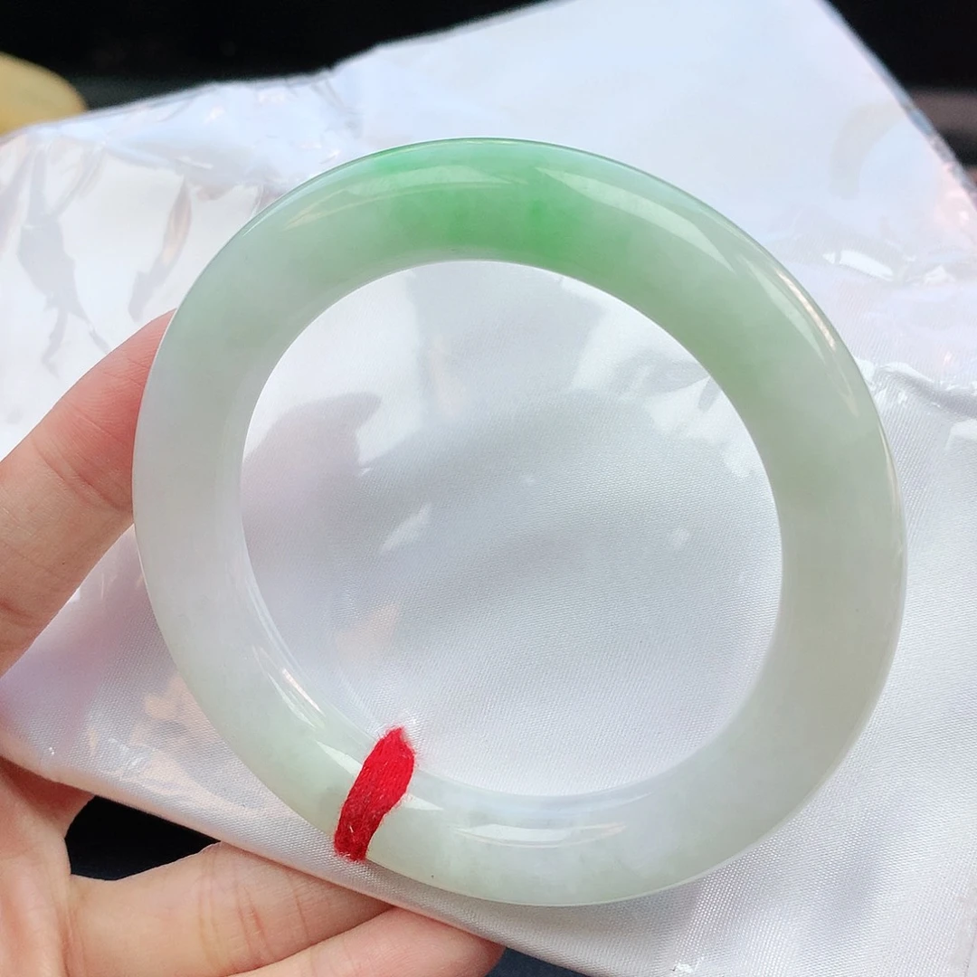 翡翠手镯未镶嵌59圆条880737