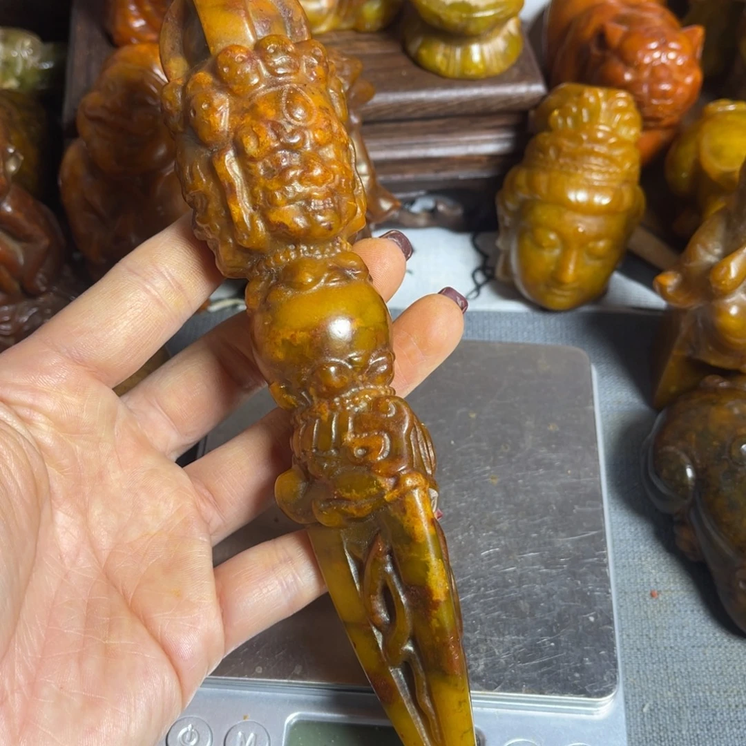蛇纹石玉合金颈饰