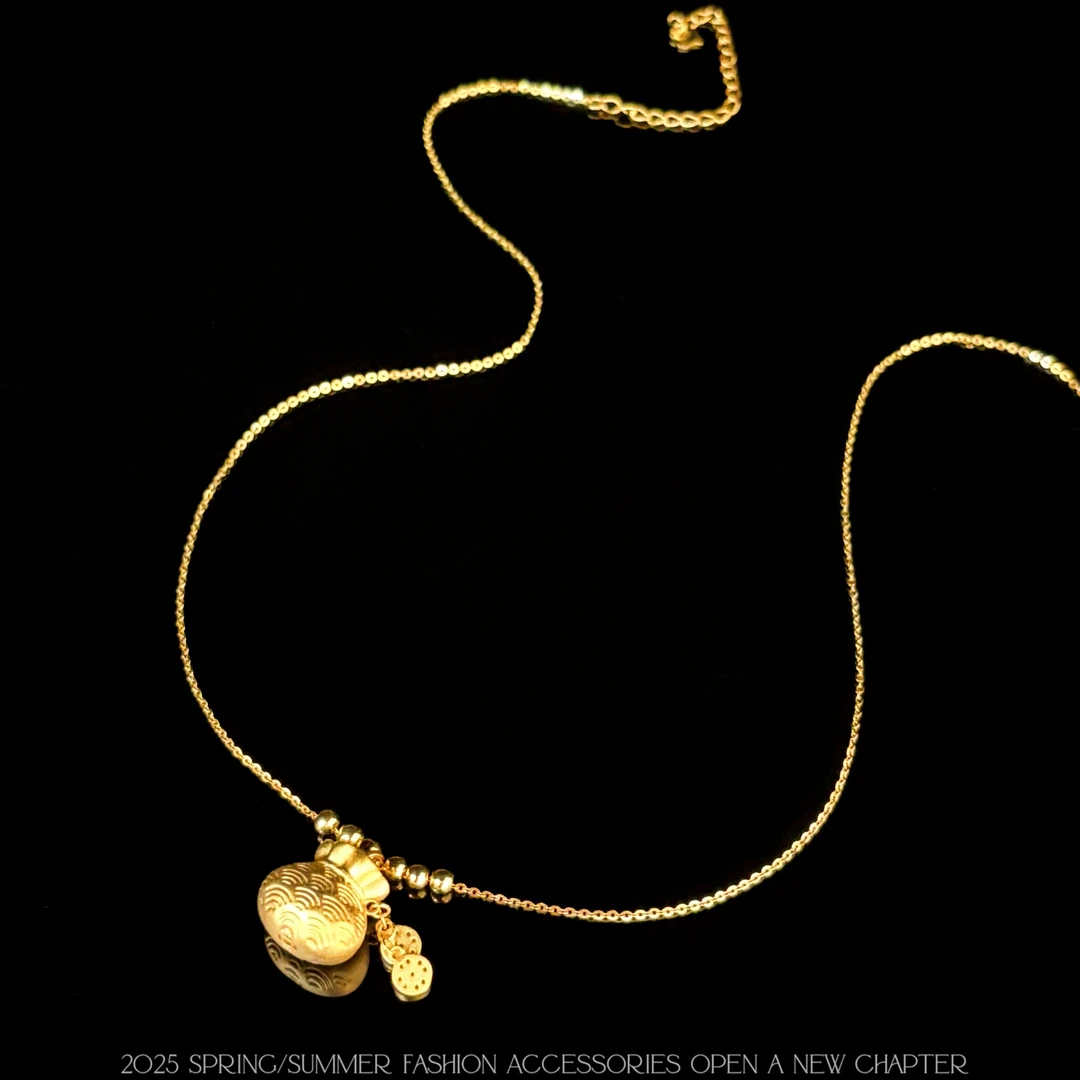 坠链均925银 镀k金 2025款C7922【财源滚滚】铂堡俪 BOBAOLI 项链