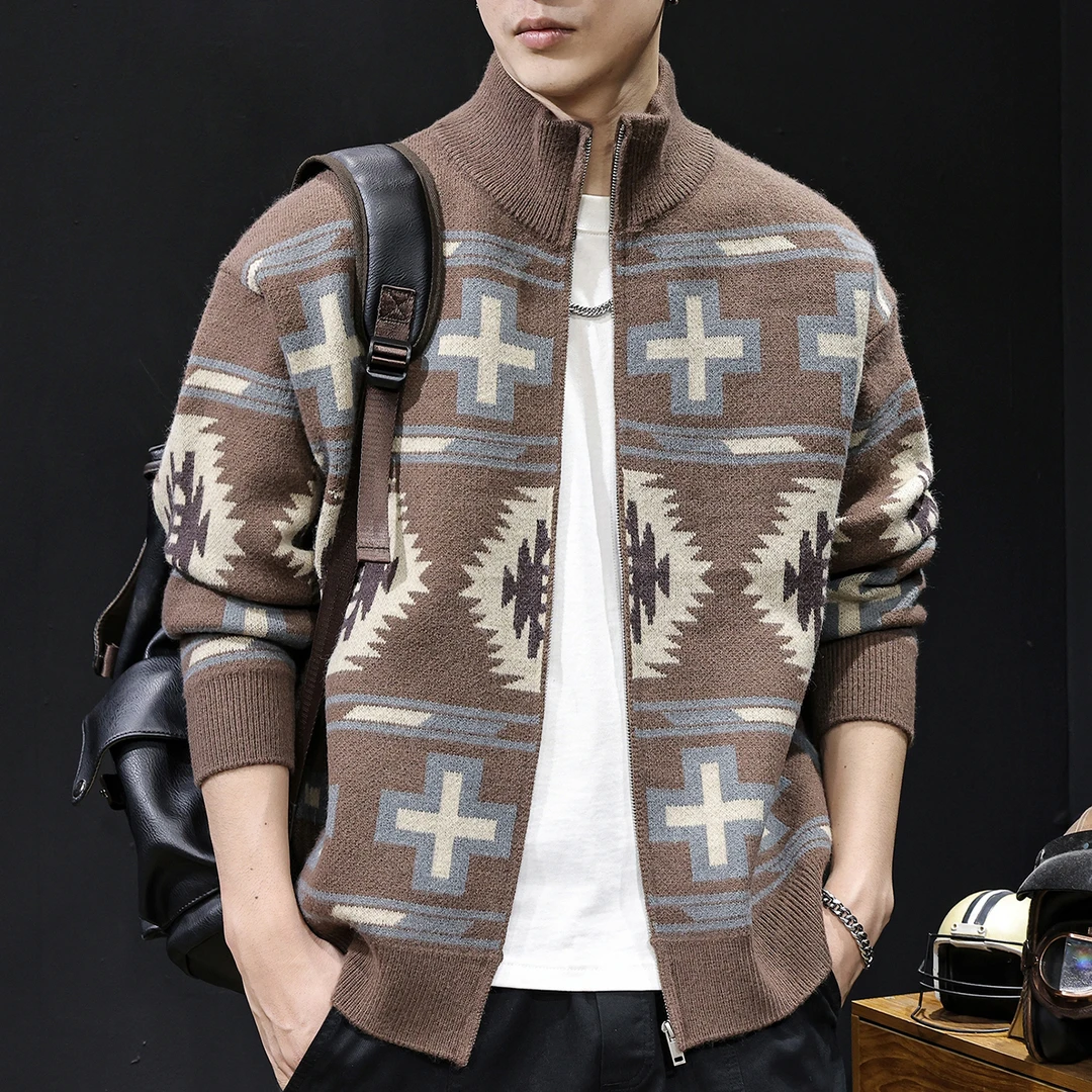 MR.MUDI/穆迪先生男士毛衣开衫春秋款潮宽松休闲百搭上衣秋季衣服