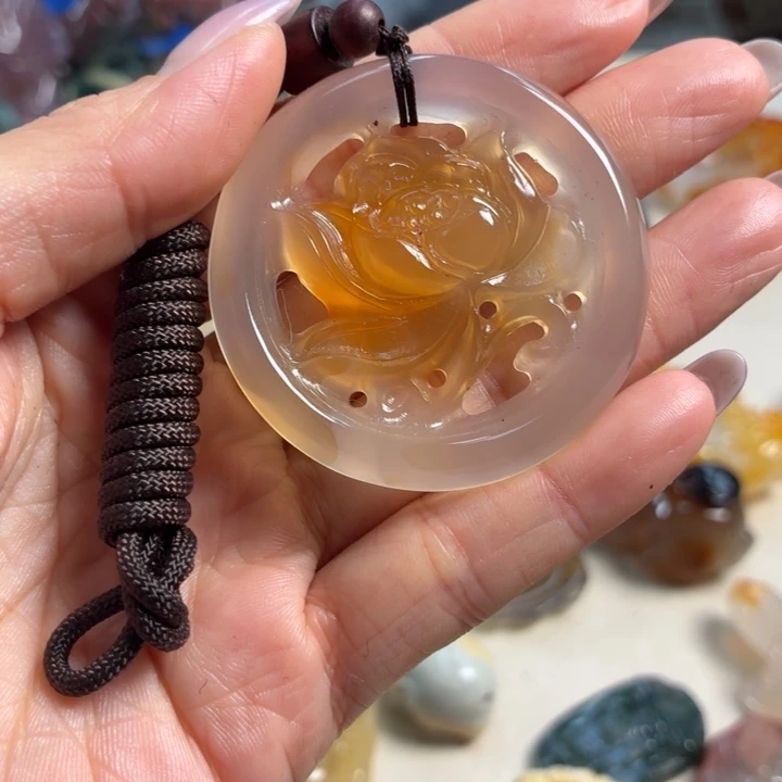 玛瑙/玉髓未镶嵌吊坠(不含链)