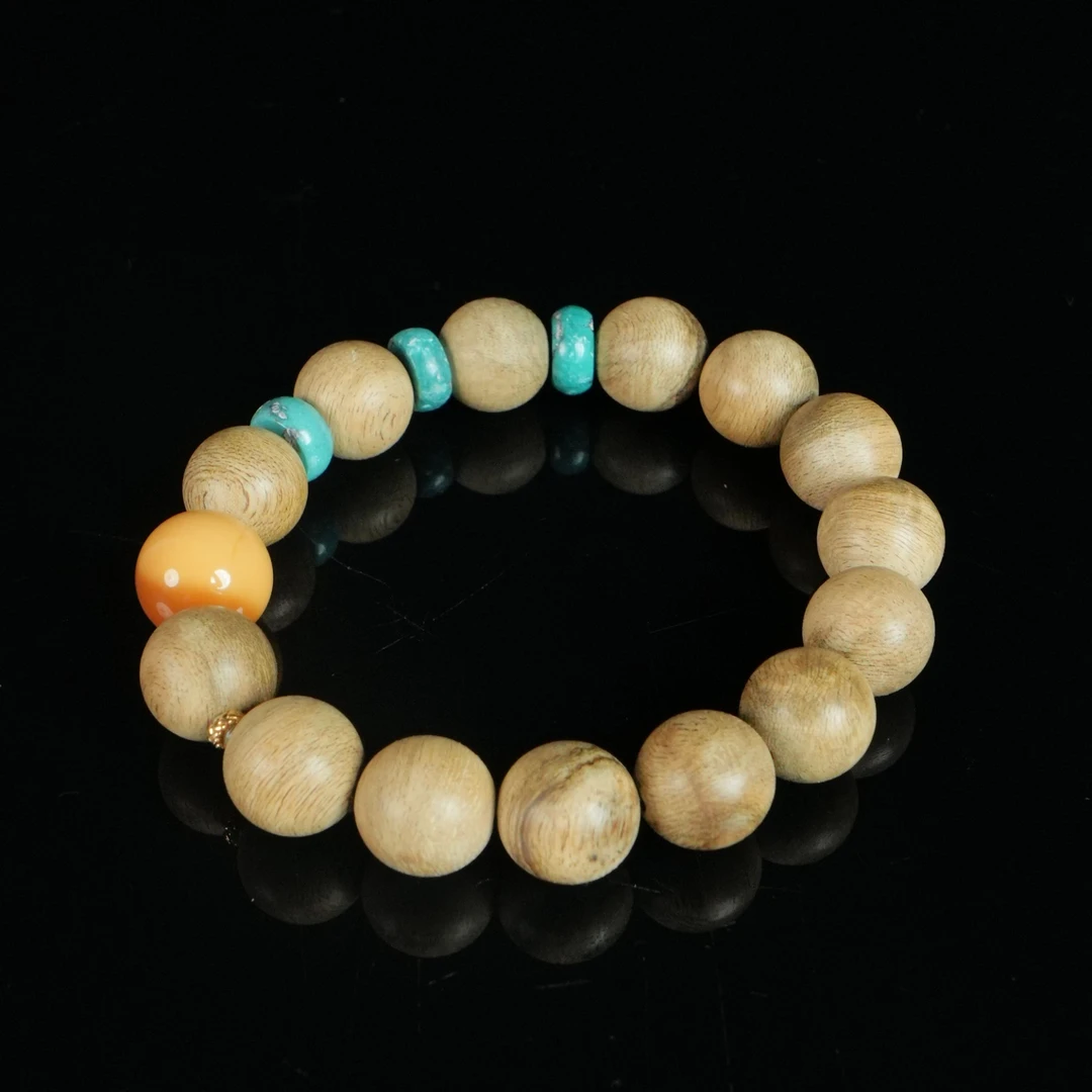 8787 文莱沉香手串 1.3cm 14.95g