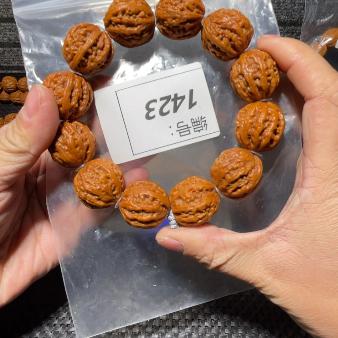 文玩核桃手串神泉山粗筋23野麻