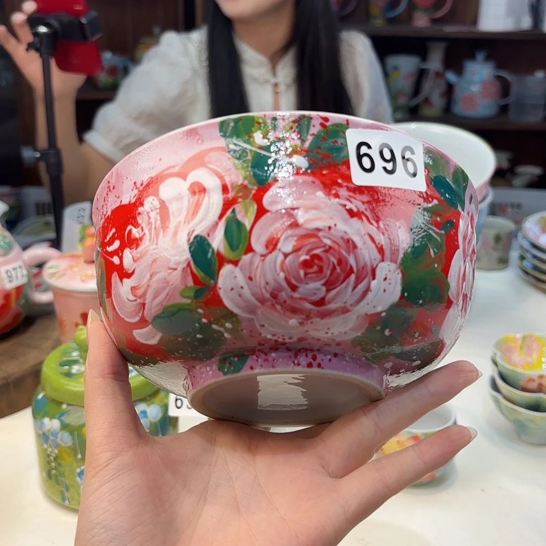 瓷片景德镇手绘高温釉下彩陶瓷茶具