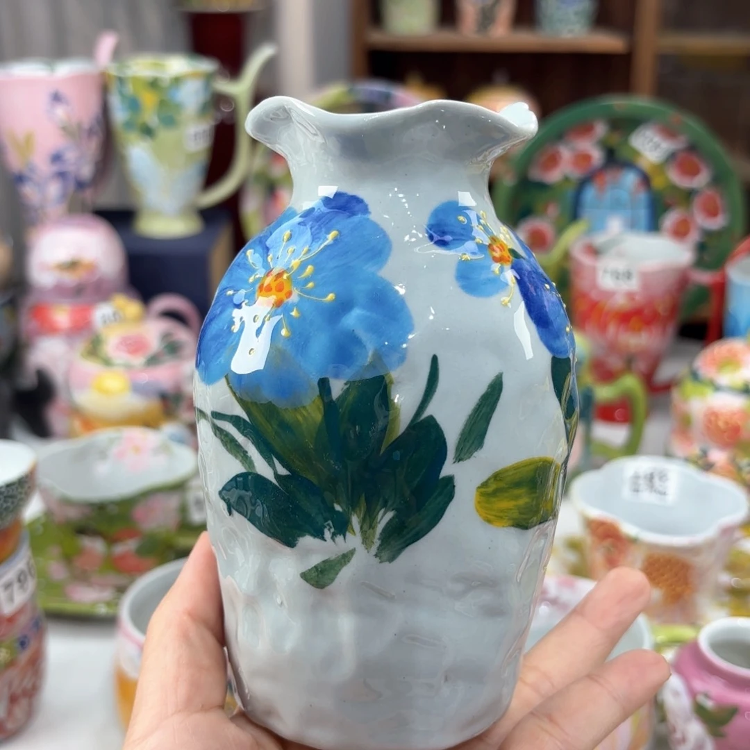 景德镇手绘高温釉下彩陶瓷茶具