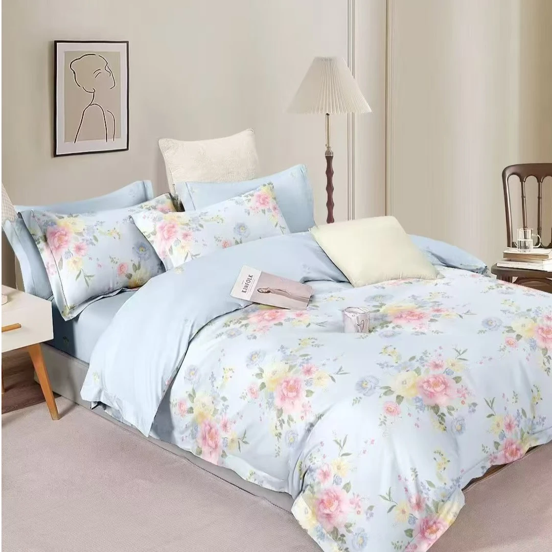 【暖宿】暖宿100%棉田园小清新风印花被罩亲肤柔软高品质网红款被套