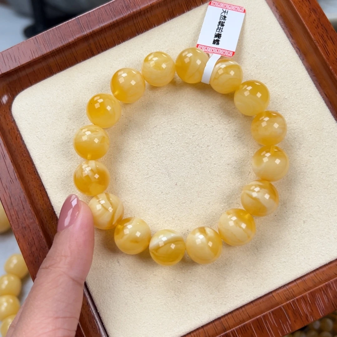 琥珀未镶嵌手链21.2克