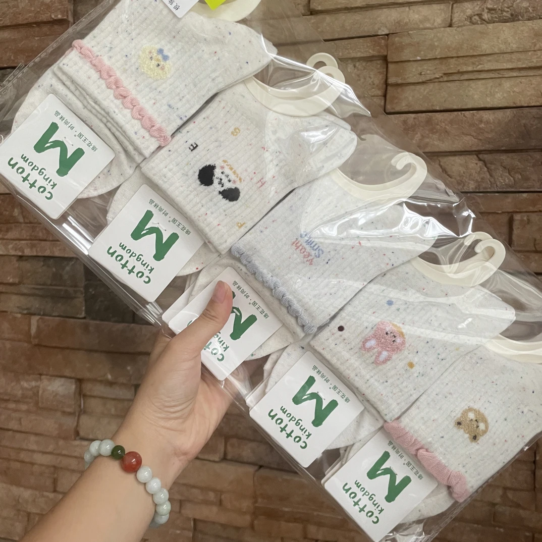 5双装绵花王国小百棉抗菌防臭袜中筒高货