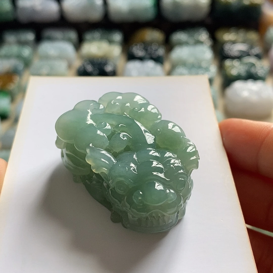 翡翠未镶嵌颈饰天然翡翠貔貅吊坠