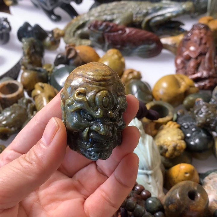岫岩河磨玉（透闪石质玉）未镶嵌笔搁