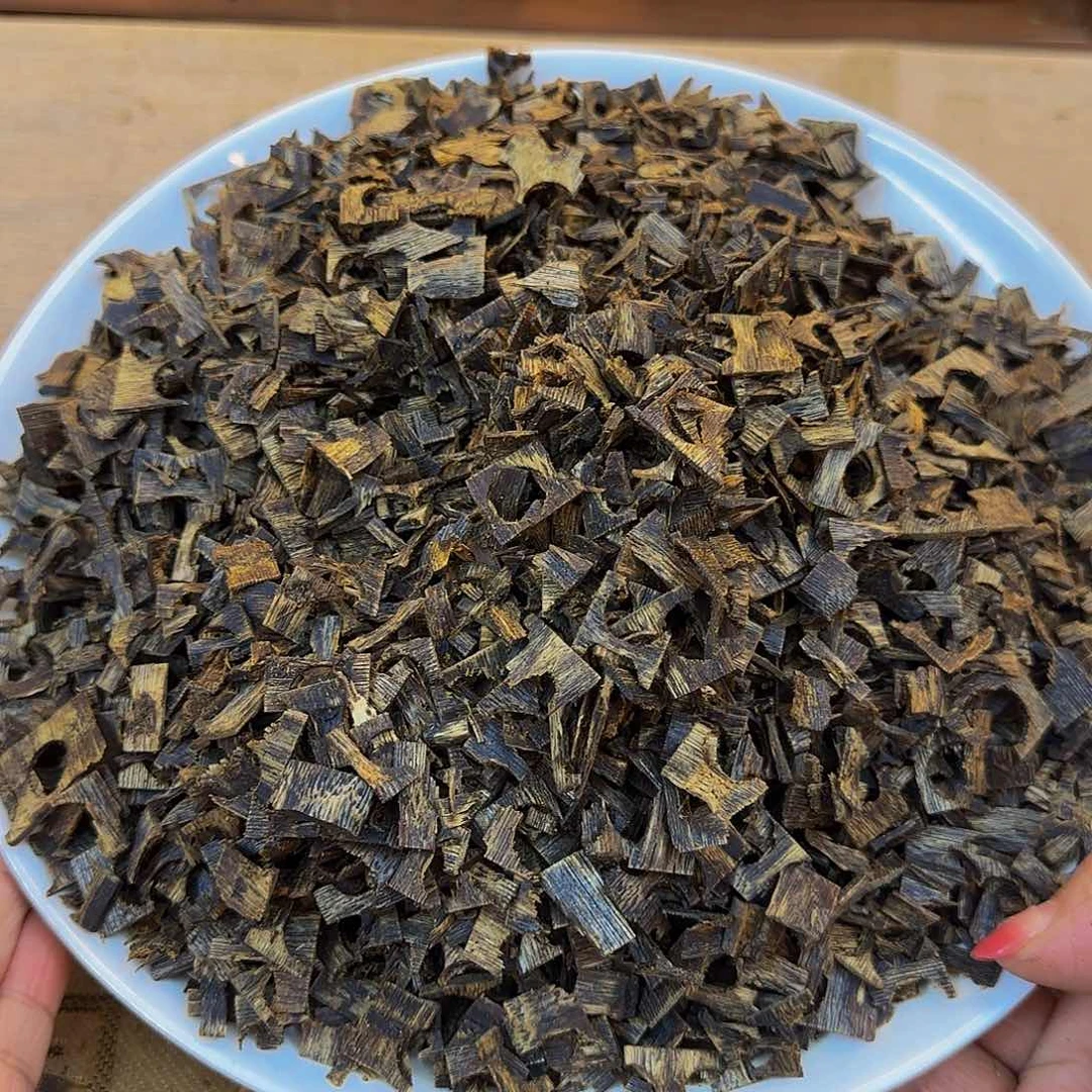 沉香沉香碎屑陆河品种沉水树皮油片珠原材料100g