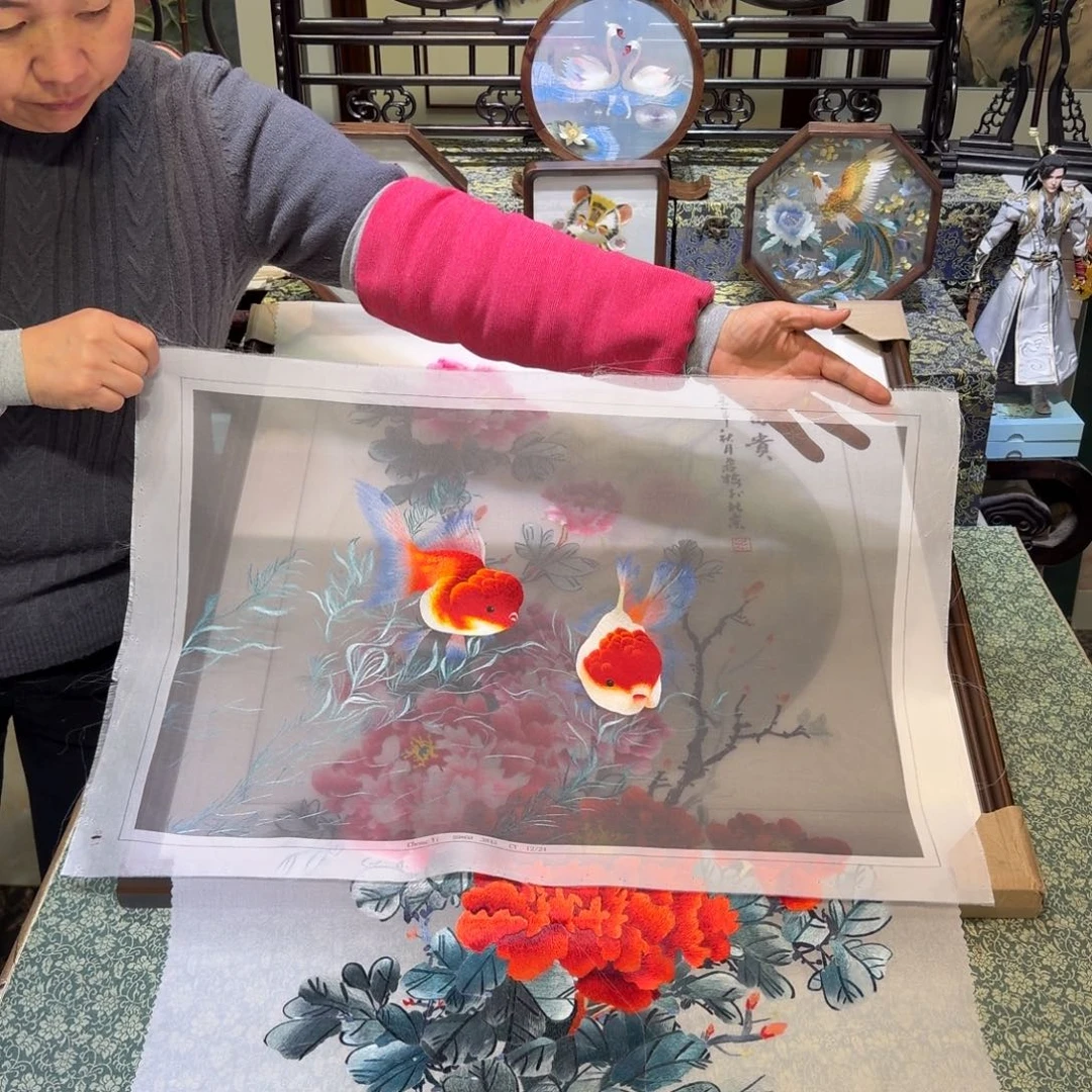 刺绣手工苏绣工艺单面绣片