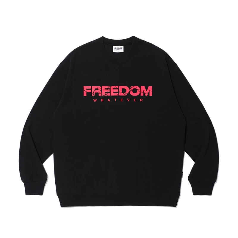 FREEDOM健身卫衣宽松套头圆领潮牌秋冬长袖训练运动大码