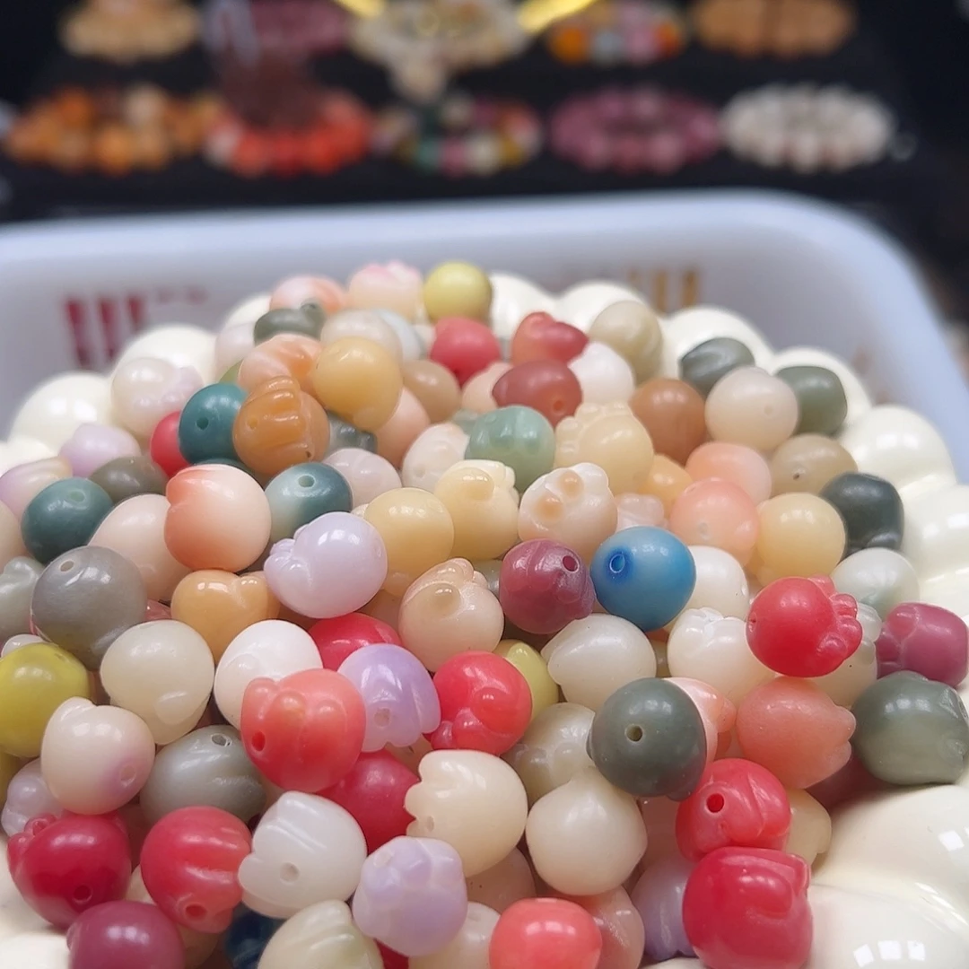 手串菩提根/象牙果微瑕混装多宝猫爪60颗卡牌➕40颗