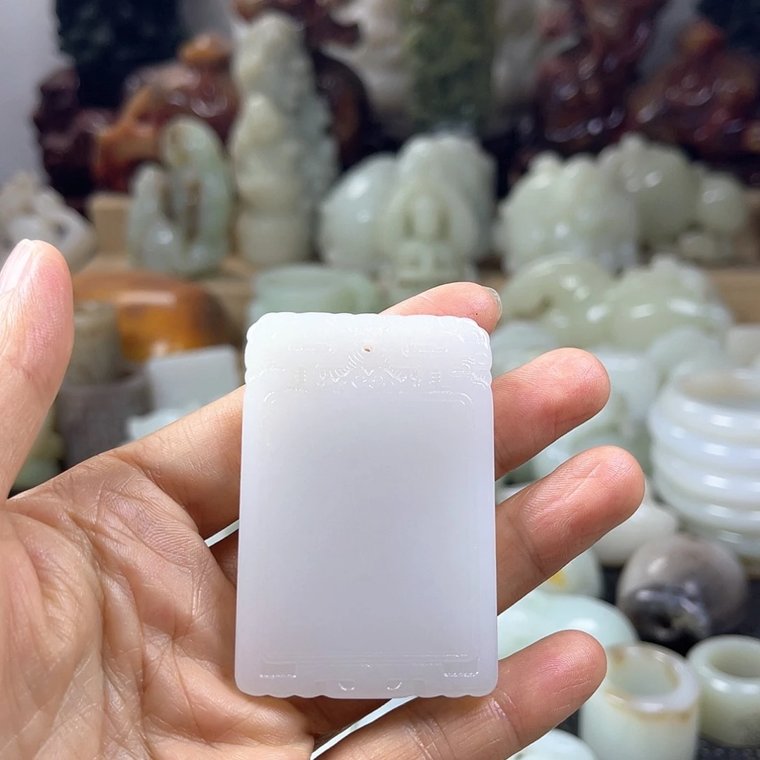 和田玉未镶嵌挂件