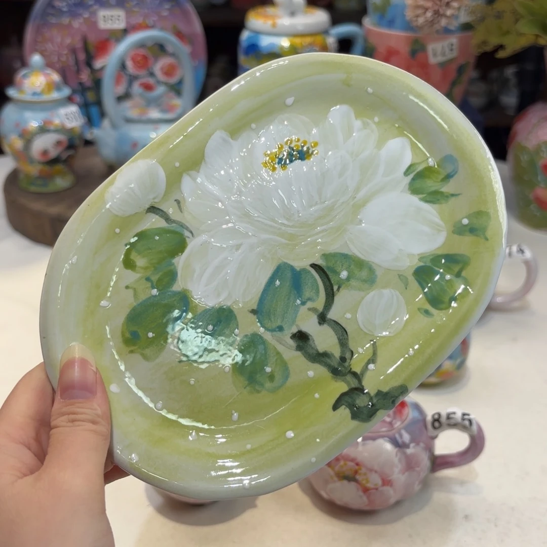 景德镇手绘高温釉下彩陶瓷茶具