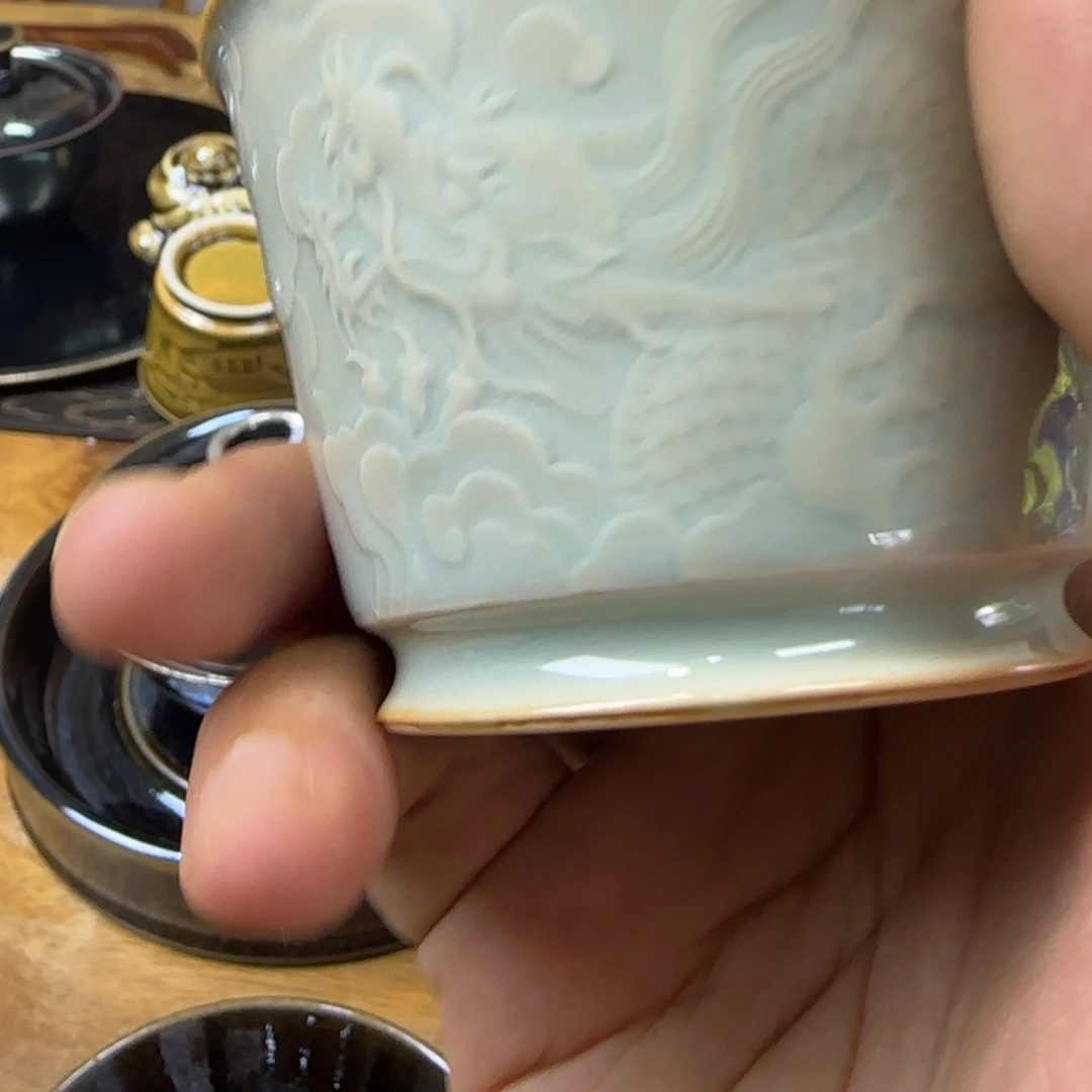 齐***筝茶盏白丁瓷坊作品