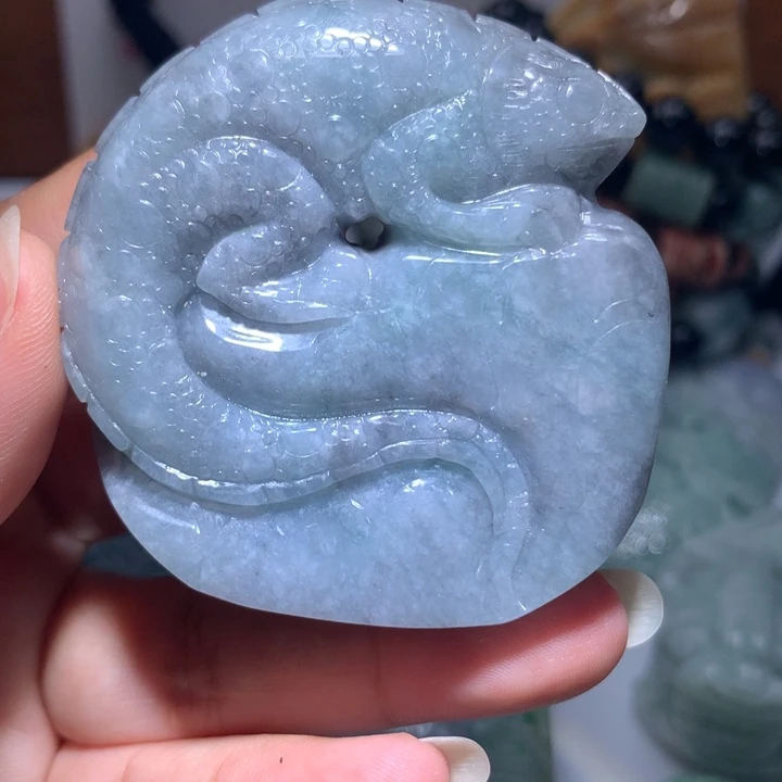 颈饰未镶嵌翡翠保真天然A货翡翠